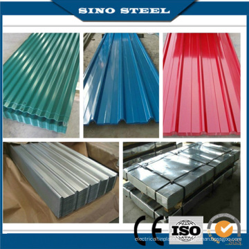 Hoja de techo de acero corrugado galvanizado prepintado Dx51d Z120 PPGI